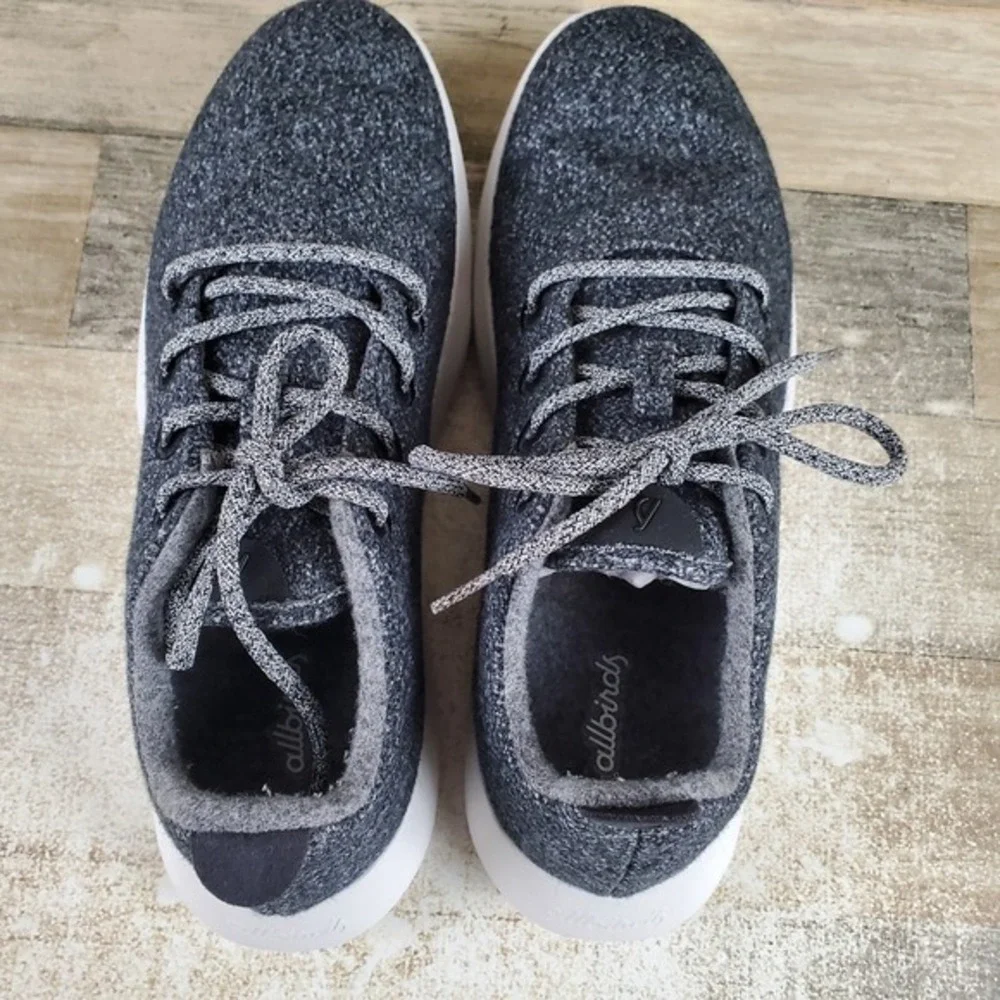 Allbirds Wool Runner Mens Shoes Sz 10 M Natural Gray Merino Wool Lace Up Sneaker